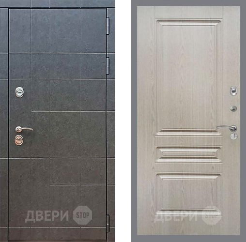 Входная металлическая Дверь Рекс (REX) 21 FL-243 Беленый дуб в Красноармейске
