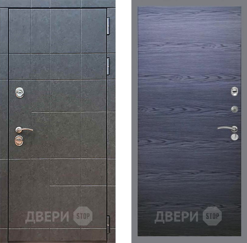 Входная металлическая Дверь Рекс (REX) 21 GL Дуб тангенальный черный в Красноармейске