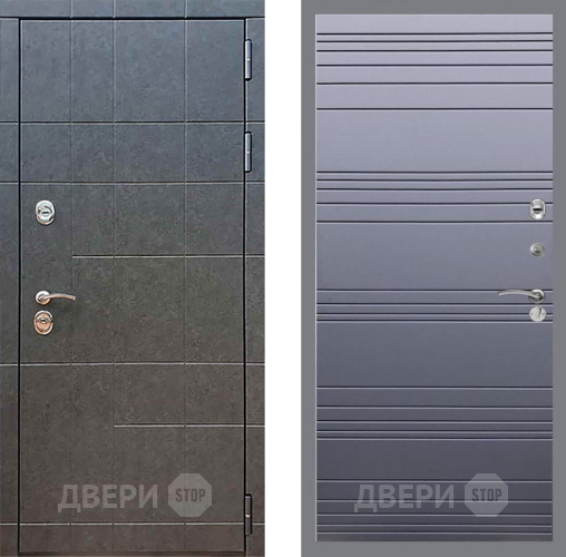 Входная металлическая Дверь Рекс (REX) 21 Line Силк титан в Красноармейске