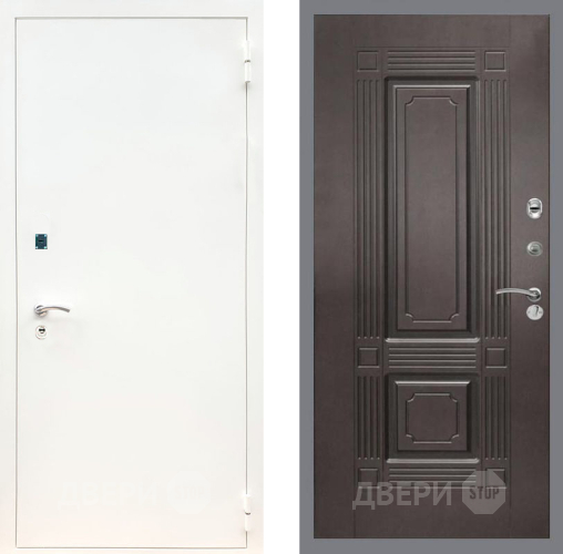 Дверь Рекс (REX) 1А Белая шагрень FL-2 Венге в Красноармейске