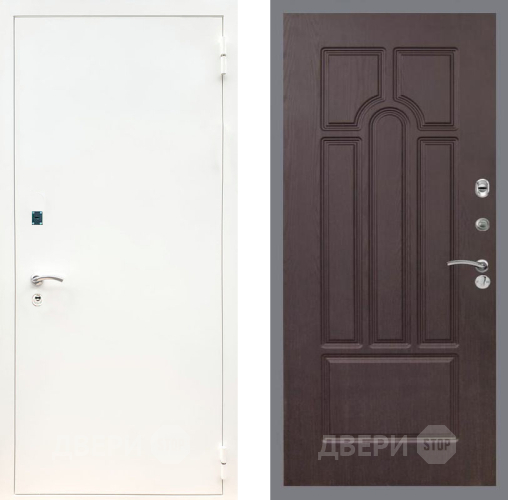 Дверь Рекс (REX) 1А Белая шагрень FL-58 Венге в Красноармейске
