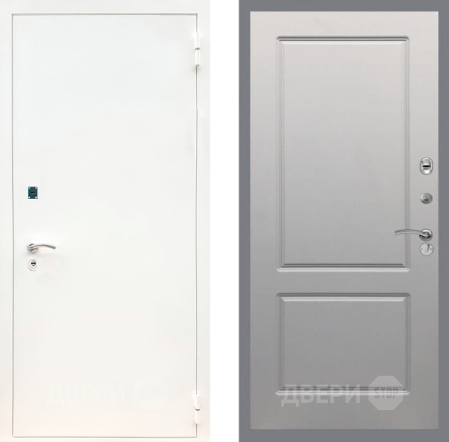 Дверь Рекс (REX) 1А Белая шагрень FL-117 Грей софт в Красноармейске