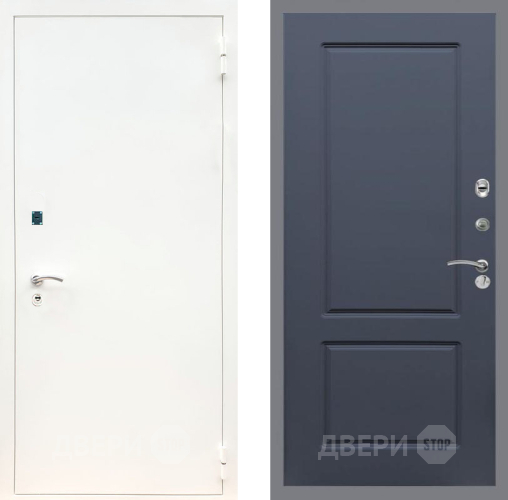 Входная металлическая Дверь Рекс (REX) 1А Белая шагрень FL-117 Силк титан в Красноармейске