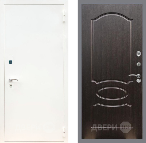 Входная металлическая Дверь Рекс (REX) 1А Белая шагрень FL-128 Венге светлый в Красноармейске
