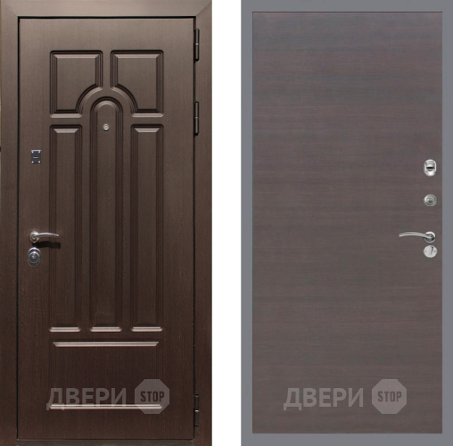 Входная металлическая Дверь Рекс (REX) Эврика GL венге поперечный в Красноармейске