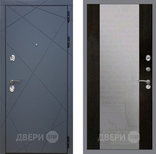 Дверь Рекс (REX) 13 Силк Титан СБ-16 Зеркало Венге в Красноармейске