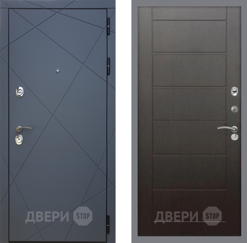 Входная металлическая Дверь Рекс (REX) 13 Силк Титан Сити Венге в Красноармейске