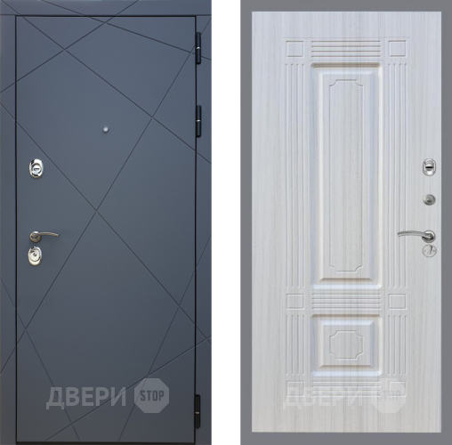 Входная металлическая Дверь Рекс (REX) 13 Силк Титан FL-2 Сандал белый в Красноармейске
