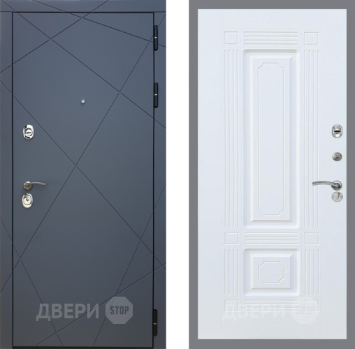 Входная металлическая Дверь Рекс (REX) 13 Силк Титан FL-2 Силк Сноу в Красноармейске