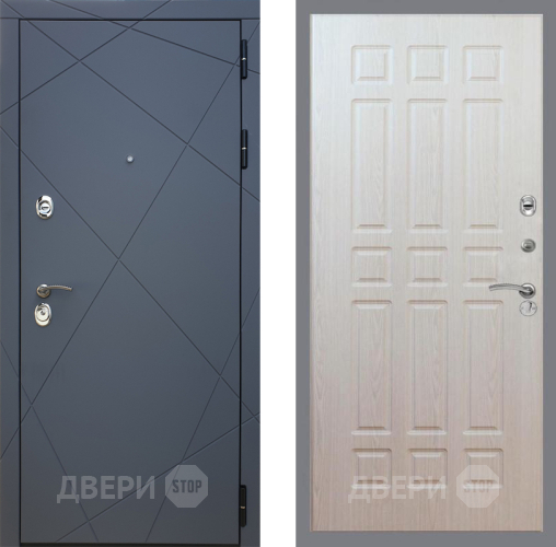 Входная металлическая Дверь Рекс (REX) 13 Силк Титан FL-33 Беленый дуб в Красноармейске