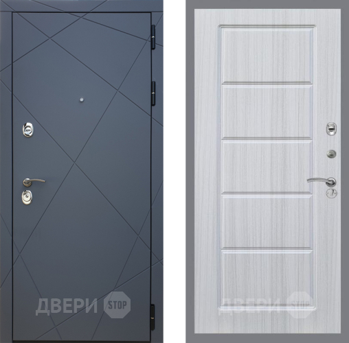 Входная металлическая Дверь Рекс (REX) 13 Силк Титан FL-39 Сандал белый в Красноармейске