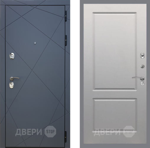 Входная металлическая Дверь Рекс (REX) 13 Силк Титан FL-117 Грей софт в Красноармейске