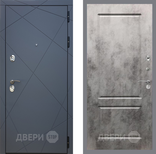 Входная металлическая Дверь Рекс (REX) 13 Силк Титан FL-117 Бетон темный в Красноармейске