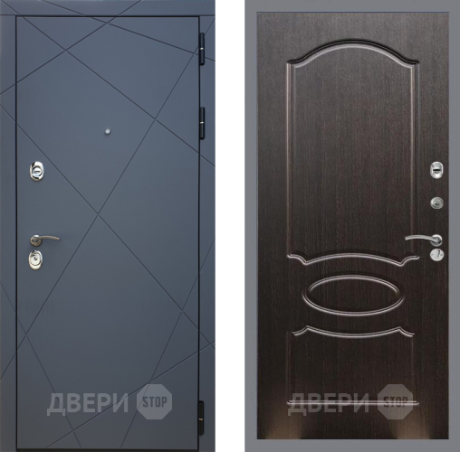 Входная металлическая Дверь Рекс (REX) 13 Силк Титан FL-128 Венге светлый в Красноармейске