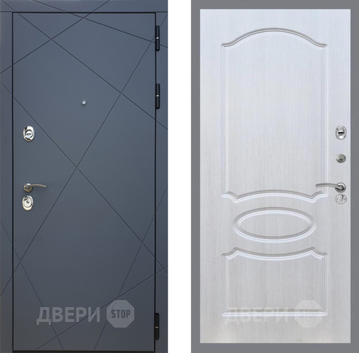 Входная металлическая Дверь Рекс (REX) 13 Силк Титан FL-128 Лиственница беж в Красноармейске