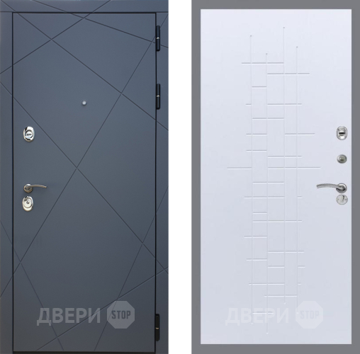 Входная металлическая Дверь Рекс (REX) 13 Силк Титан FL-289 Белый ясень в Красноармейске