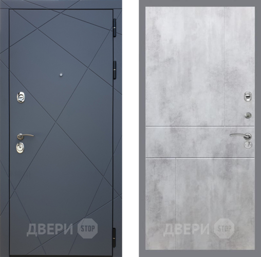 Входная металлическая Дверь Рекс (REX) 13 Силк Титан FL-290 Бетон светлый в Красноармейске