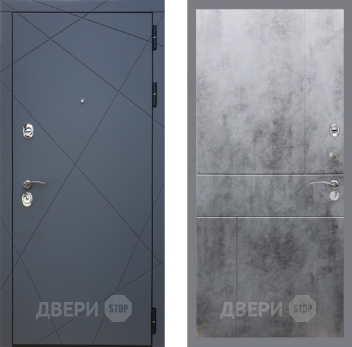 Входная металлическая Дверь Рекс (REX) 13 Силк Титан FL-290 Бетон темный в Красноармейске