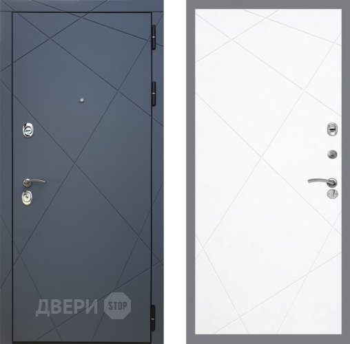 Входная металлическая Дверь Рекс (REX) 13 Силк Титан FL-291 Силк Сноу в Красноармейске