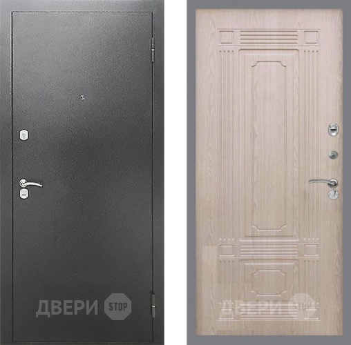 Входная металлическая Дверь Рекс (REX) Сити FL-2 Беленый дуб в Красноармейске