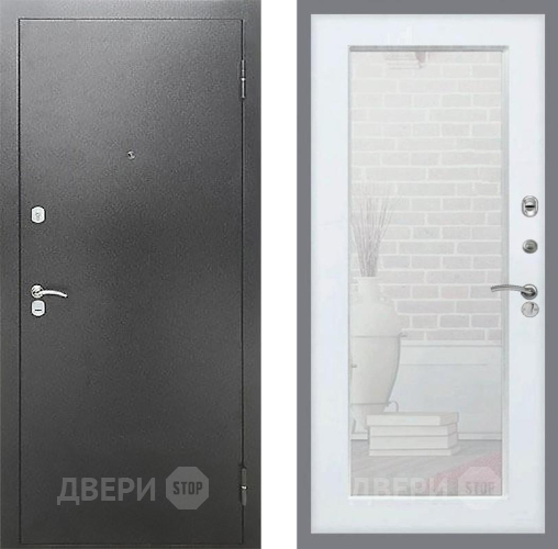 Дверь Рекс (REX) Сити Зеркало Пастораль Белый ясень в Красноармейске