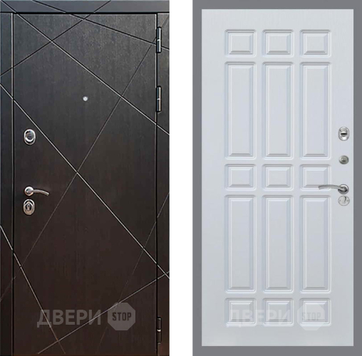 Входная металлическая Дверь Рекс (REX) 13 Венге FL-33 Белый ясень в Красноармейске