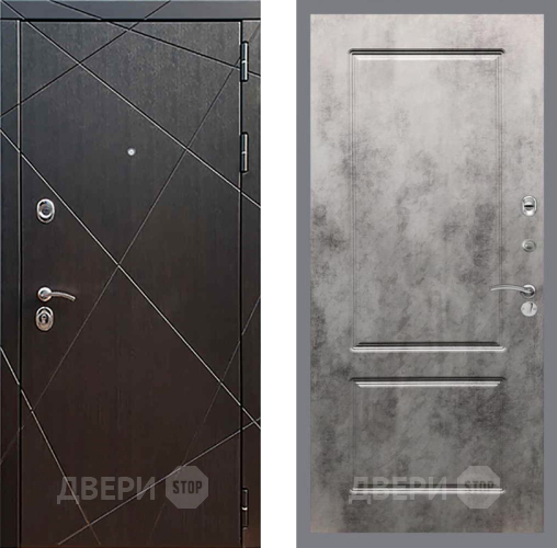 Входная металлическая Дверь Рекс (REX) 13 Венге FL-117 Бетон темный в Красноармейске
