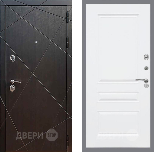 Входная металлическая Дверь Рекс (REX) 13 Венге FL-243 Силк Сноу в Красноармейске