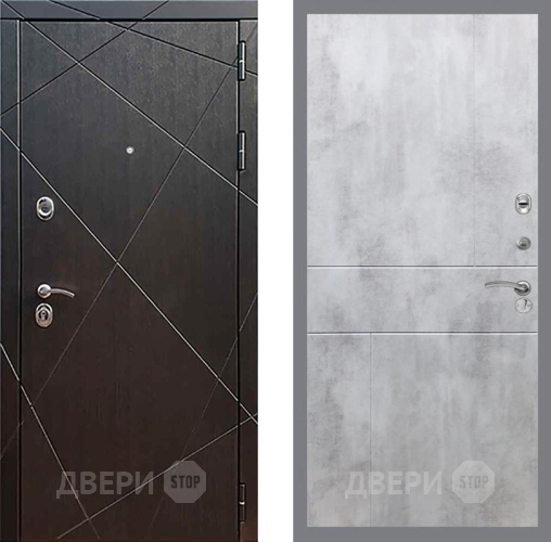 Входная металлическая Дверь Рекс (REX) 13 Венге FL-290 Бетон светлый в Красноармейске