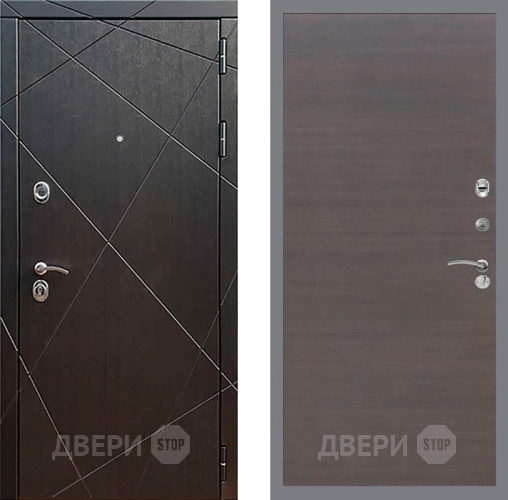 Входная металлическая Дверь Рекс (REX) 13 Венге GL венге поперечный в Красноармейске