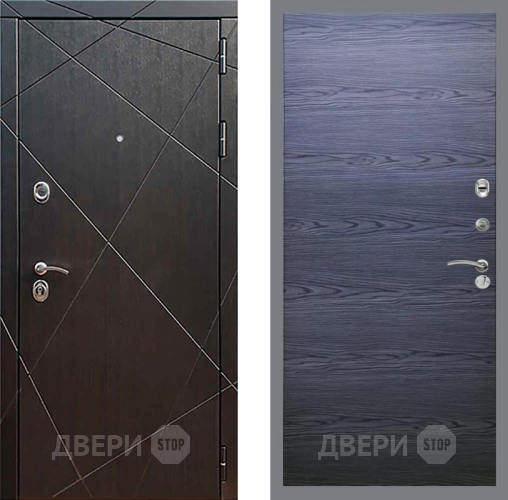 Входная металлическая Дверь Рекс (REX) 13 Венге GL Дуб тангенальный черный в Красноармейске