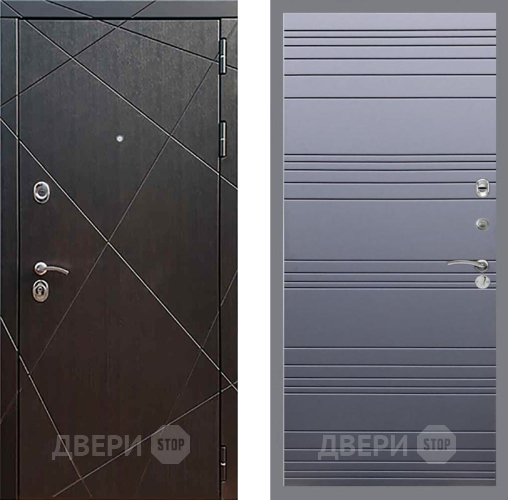 Входная металлическая Дверь Рекс (REX) 13 Венге Line Силк титан в Красноармейске