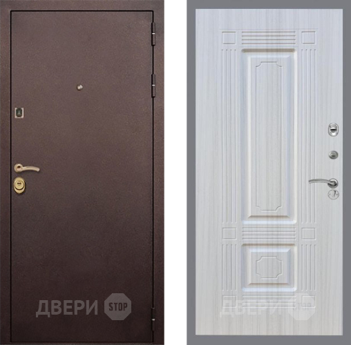 Входная металлическая Дверь Рекс (REX) Лайт 3К FL-2 Сандал белый в Красноармейске