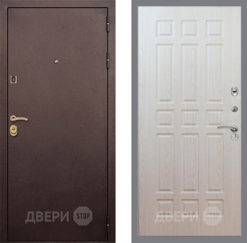 Входная металлическая Дверь Рекс (REX) Лайт 3К FL-33 Беленый дуб в Красноармейске