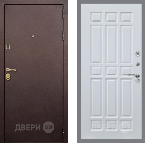 Входная металлическая Дверь Рекс (REX) Лайт 3К FL-33 Белый ясень в Красноармейске