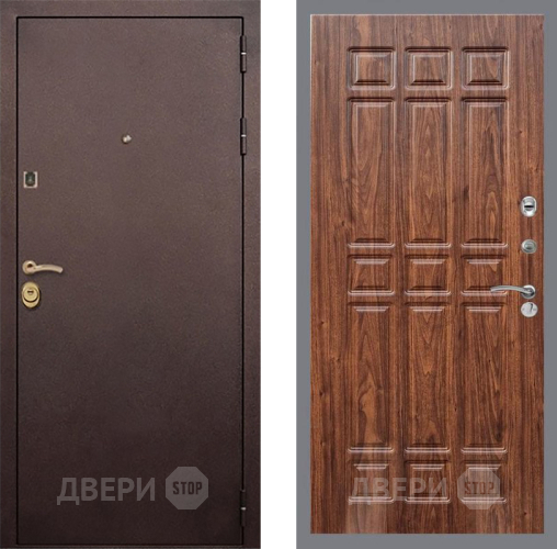 Входная металлическая Дверь Рекс (REX) Лайт 3К FL-33 орех тисненый в Красноармейске