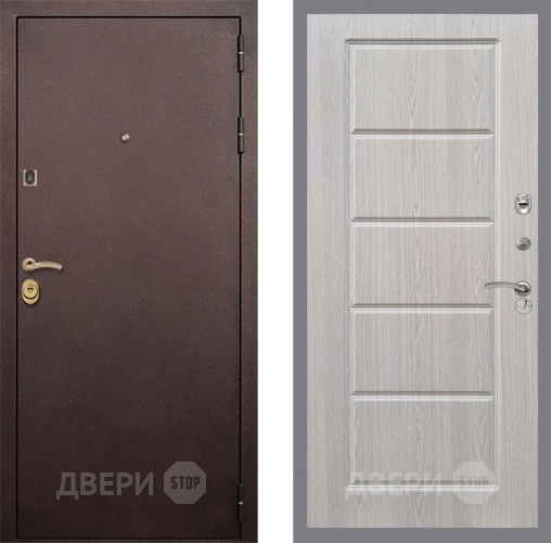 Входная металлическая Дверь Рекс (REX) Лайт 3К FL-39 Беленый дуб в Красноармейске