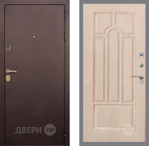Входная металлическая Дверь Рекс (REX) Лайт 3К FL-58 Беленый дуб в Красноармейске