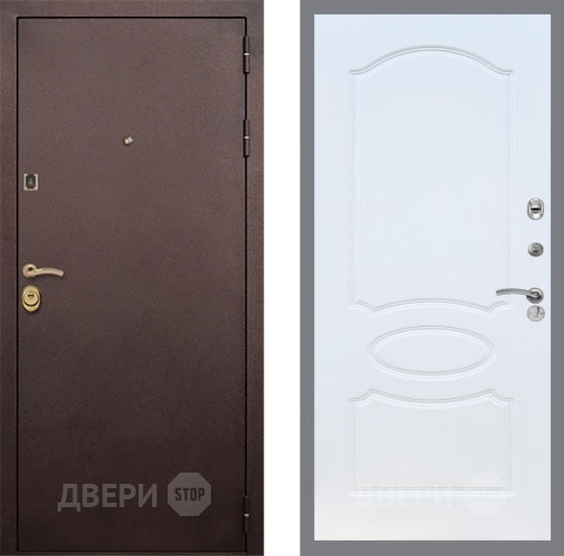 Входная металлическая Дверь Рекс (REX) Лайт 3К FL-128 Белый ясень в Красноармейске