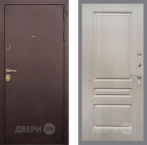 Входная металлическая Дверь Рекс (REX) Лайт 3К FL-243 Беленый дуб в Красноармейске