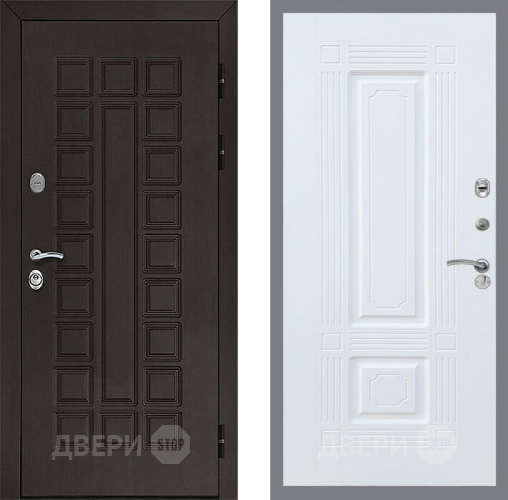 Входная металлическая Дверь Рекс (REX) Сенатор 3К FL-2 Силк Сноу в Красноармейске