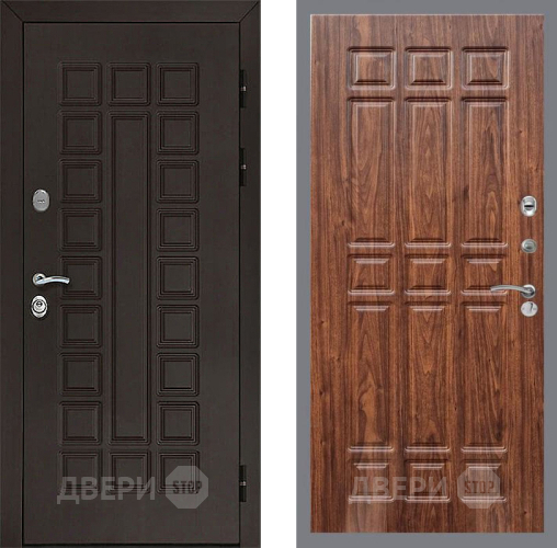 Входная металлическая Дверь Рекс (REX) Сенатор 3К FL-33 орех тисненый в Красноармейске