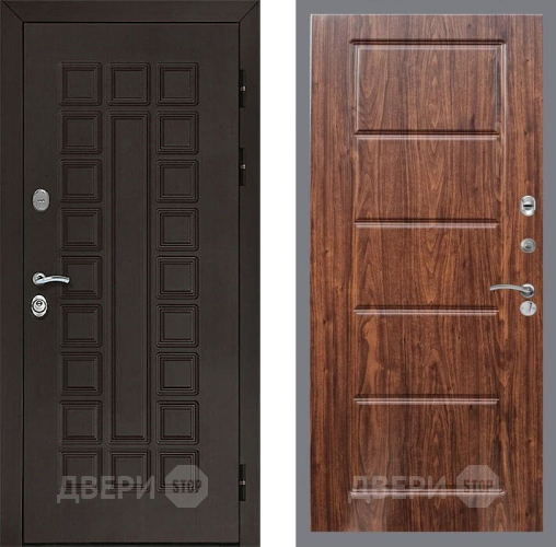 Входная металлическая Дверь Рекс (REX) Сенатор 3К FL-39 орех тисненый в Красноармейске