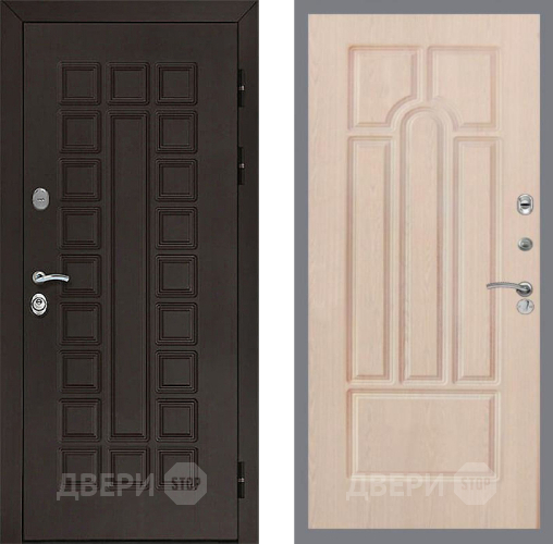 Входная металлическая Дверь Рекс (REX) Сенатор 3К FL-58 Беленый дуб в Красноармейске