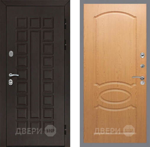Входная металлическая Дверь Рекс (REX) Сенатор 3К FL-128 Дуб в Красноармейске
