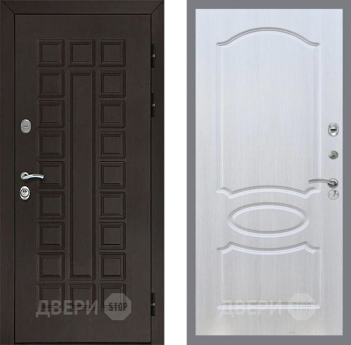 Входная металлическая Дверь Рекс (REX) Сенатор 3К FL-128 Лиственница беж в Красноармейске