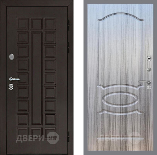 Входная металлическая Дверь Рекс (REX) Сенатор 3К FL-128 Сандал грей в Красноармейске