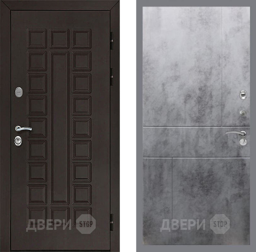 Входная металлическая Дверь Рекс (REX) Сенатор 3К FL-290 Бетон темный в Красноармейске