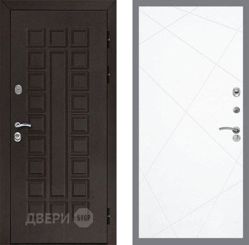 Входная металлическая Дверь Рекс (REX) Сенатор 3К FL-291 Силк Сноу в Красноармейске