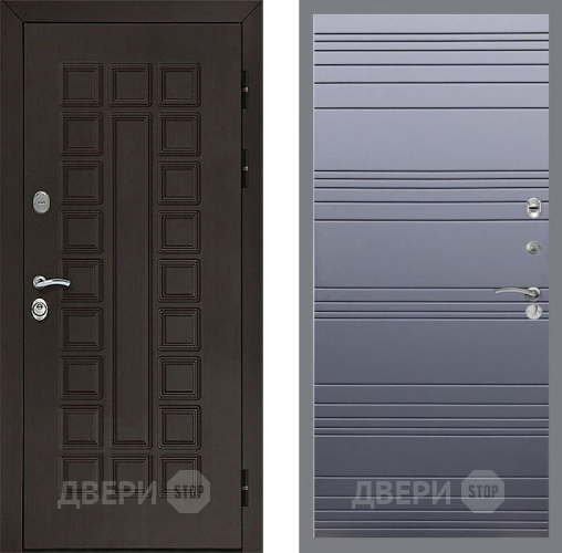 Входная металлическая Дверь Рекс (REX) Сенатор 3К Line Силк титан в Красноармейске